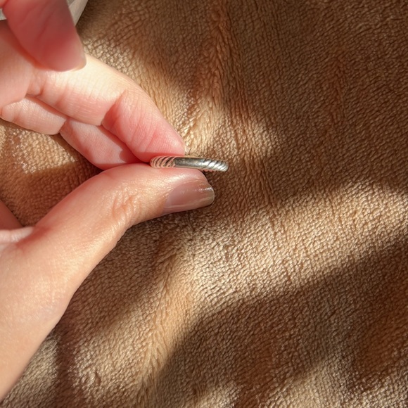 David Yurman Vintage Gold and Sterling Silver Pink Tourmaline ring, size 6 - Picture 11 of 11